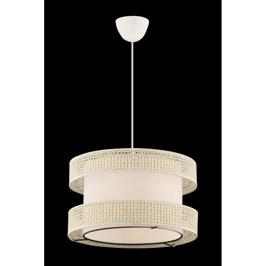 Hänglampa med kabel HALO 1xE27/60W/230V krämvit