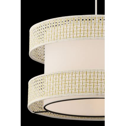 Hänglampa med kabel HALO 1xE27/60W/230V krämvit