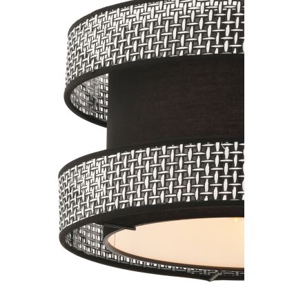 Hänglampa med kabel HALO 1xE27/60W/230V svart/grå