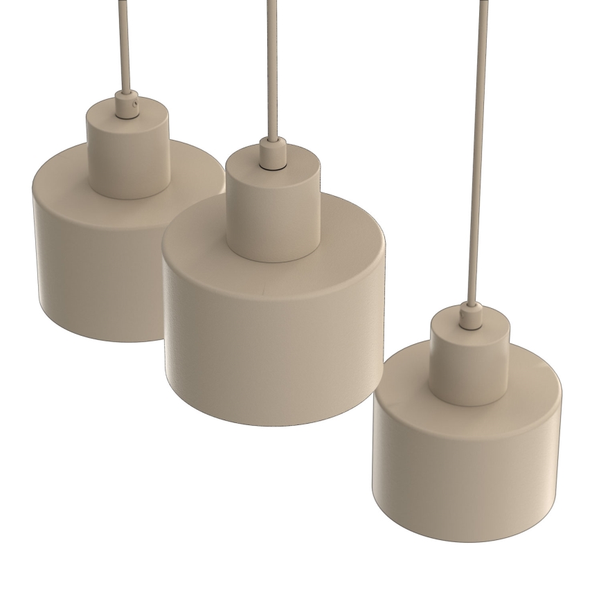 Hänglampa med kabel PARKLA 3xE27/15W/230V beige