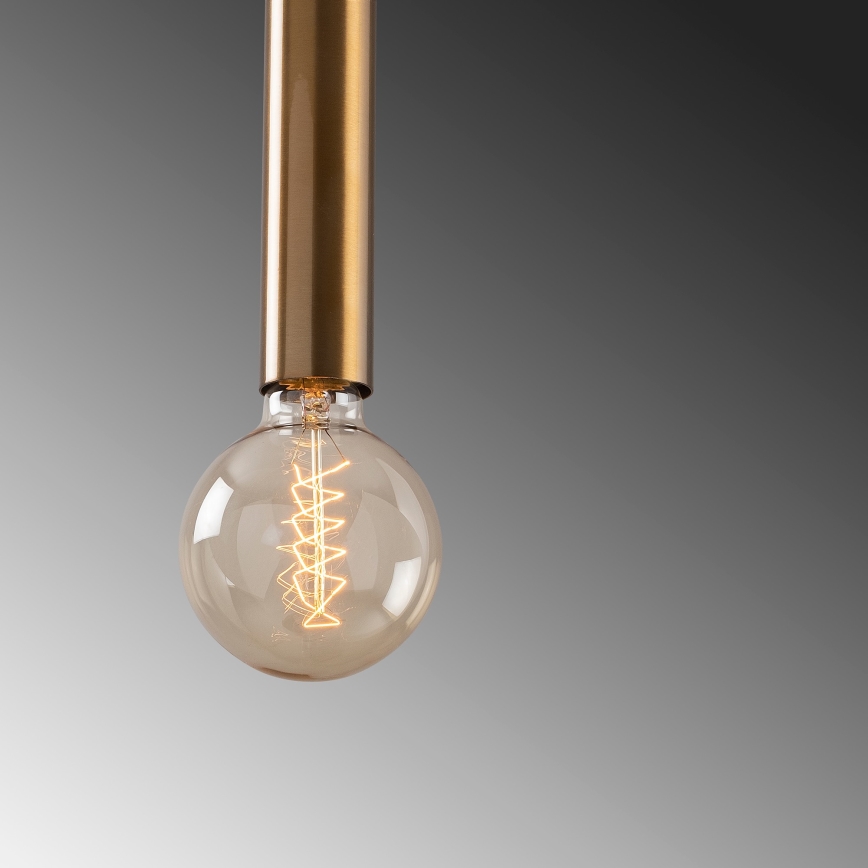 Hänglampa med kabel TEMPO 5xE27/40W/230V, guld