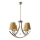 Hänglampa med kedja VITORIA 4xE14/40W/230V gul/mässing