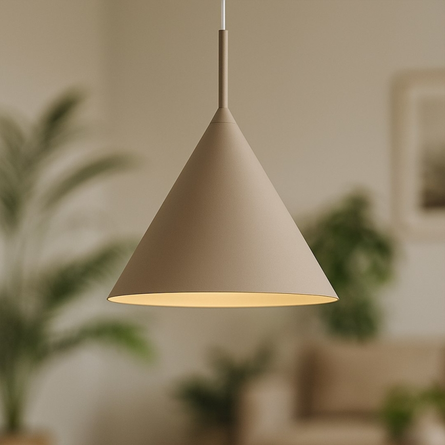 Hänglampa med sladd CAPITAL 1xGX53/15W/230V Ø 32 cm beige