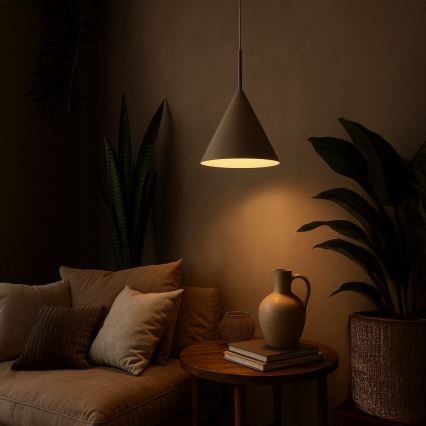 Hänglampa med sladd CAPITAL 1xGX53/15W/230V Ø 32 cm beige