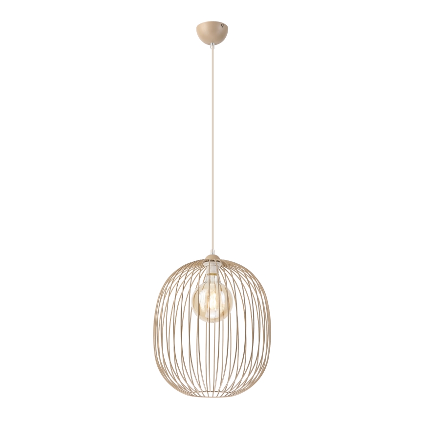 Hänglampa med sladd DESTELLO 1xE27/15W/230V Ø 33 cm, beige