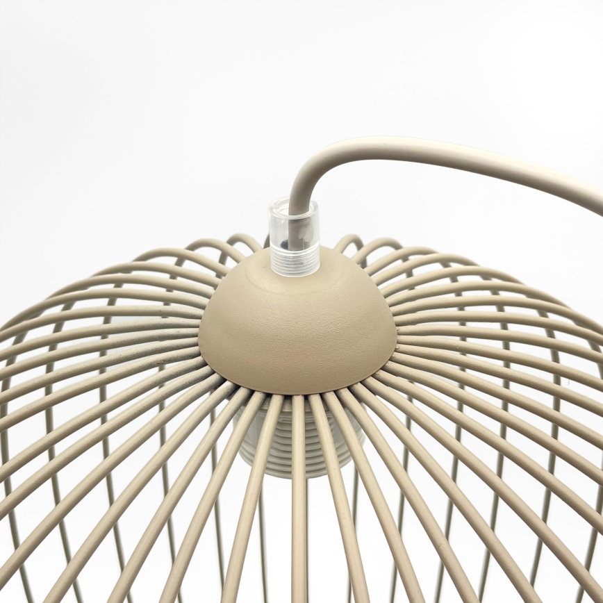 Hänglampa med sladd DESTELLO 1xE27/15W/230V Ø 33 cm, beige