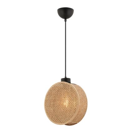 Hänglampa med sladd DRUM 1xE27/60W/230V brun