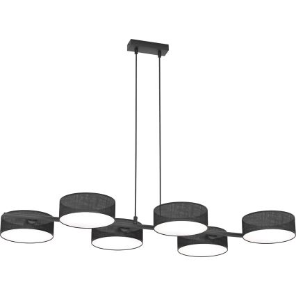 Hänglampa med sladd DRUMZ 6xE14/10W/230V svart