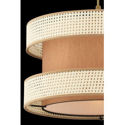 Hänglampa med sladd HALO 1xE27/60W/230V brun/krämfärgad