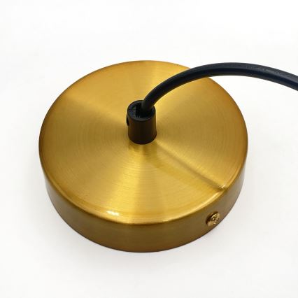 Hänglampa med sladd HECTOR 1xE27/15W/230V vit/mässing Ø 30 cm