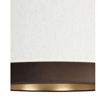 Hänglampa med sladd NATIA 1xE27/60W/230V Ø 45 cm vit/brun