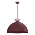 Hänglampa med sladd NEVIS 1xE27/15W/230V Ø 50 cm bordeaux