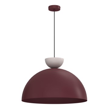 Hänglampa med sladd NEVIS 1xE27/15W/230V Ø 50 cm bordeaux