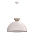 Hänglampa med sladd NEVIS 1xE27/15W/230V Ø 50 cm krämvit
