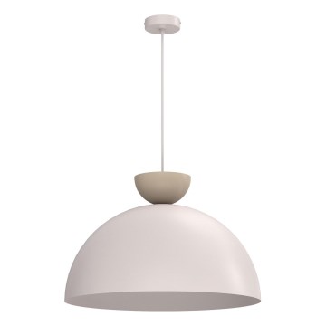 Hänglampa med sladd NEVIS 1xE27/15W/230V Ø 50 cm krämvit
