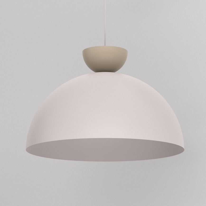 Hänglampa med sladd NEVIS 1xE27/15W/230V Ø 50 cm krämvit