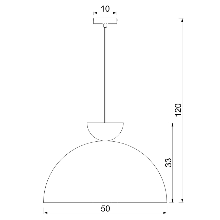 Hänglampa med sladd NEVIS 1xE27/15W/230V Ø 50 cm krämvit