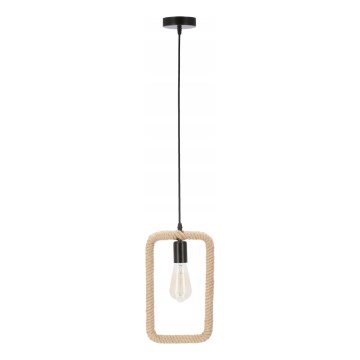 Hänglampa med sladd OSTOR 1xE27/40W/230V beige/svart