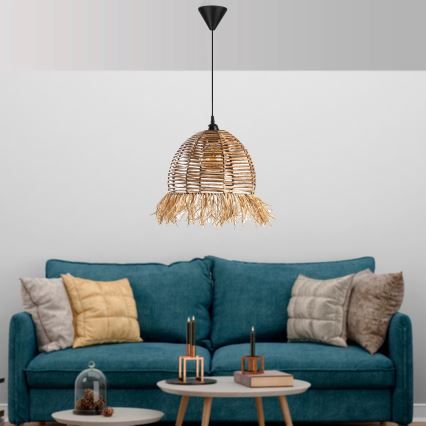 Hänglampa med sladd RUYO 1xE27/40W/230V brun