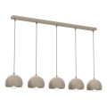 Hänglampa med sladd SOOL 5xE27/15W/230V beige