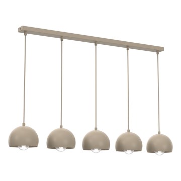 Hänglampa med sladd SOOL 5xE27/15W/230V beige