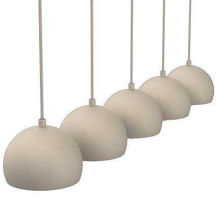 Hänglampa med sladd SOOL 5xE27/15W/230V beige