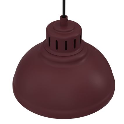 Hänglampa med sladd SVEN 1xE27/15W/230V bordeaux