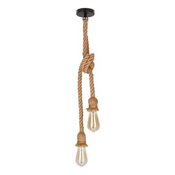 Hänglampa med sladd VIDEA 2xE27/40W/230V brun