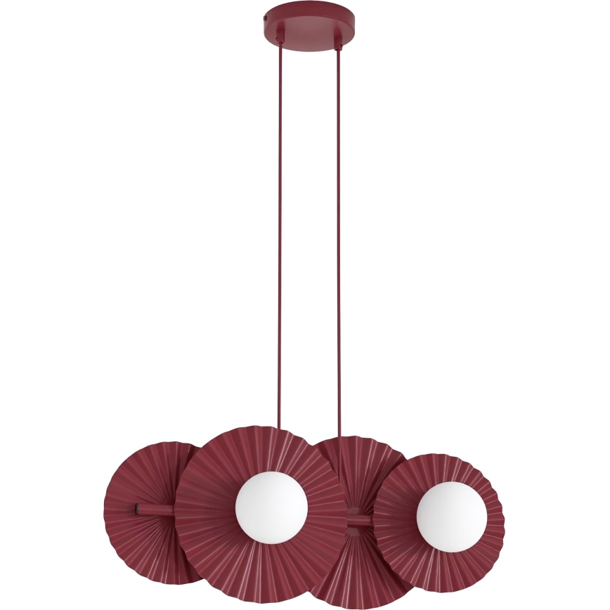Hänglampa med vajer UMBRA 4xG9/8W/230V röd