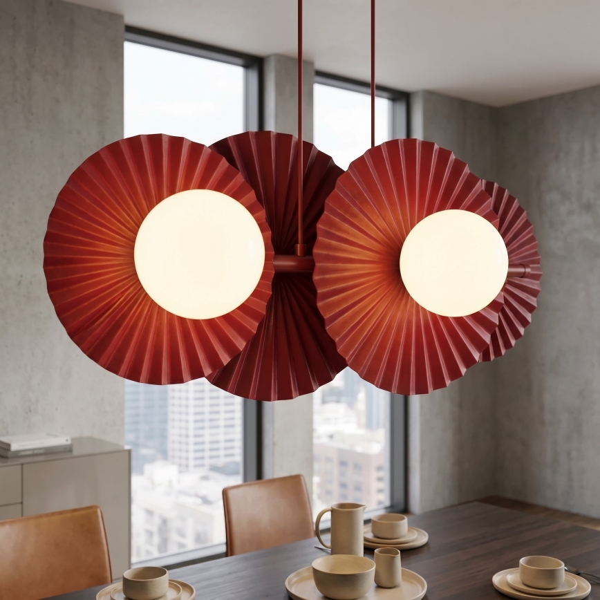 Hänglampa med vajer UMBRA 4xG9/8W/230V röd