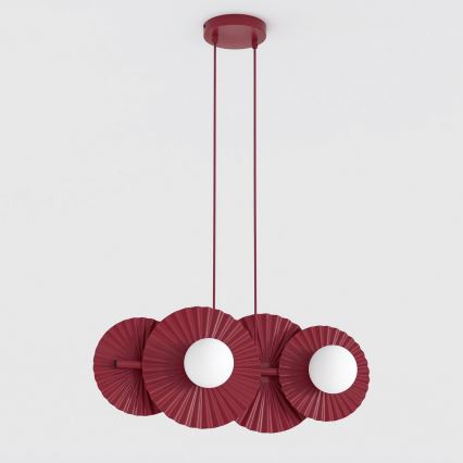 Hänglampa med vajer UMBRA 4xG9/8W/230V röd