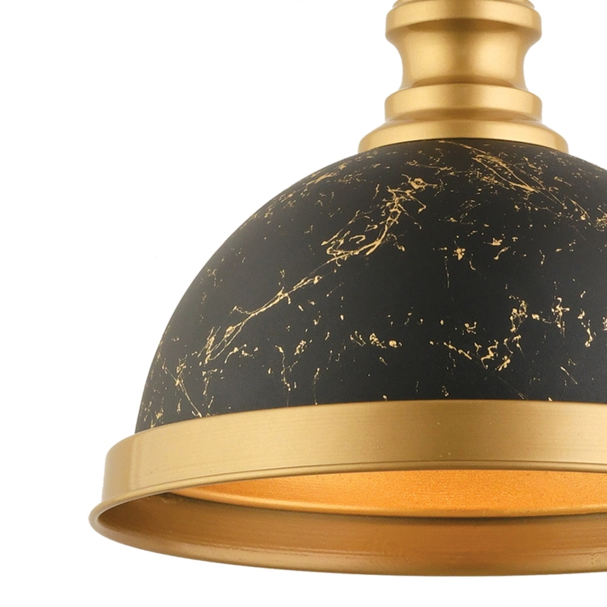 Hänglampa MONZA 1xE27/40W/230V Ø 29 cm svart/brons