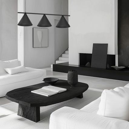 Hänglampa på kabel CAPITAL 3xGX53/15W/230V svart