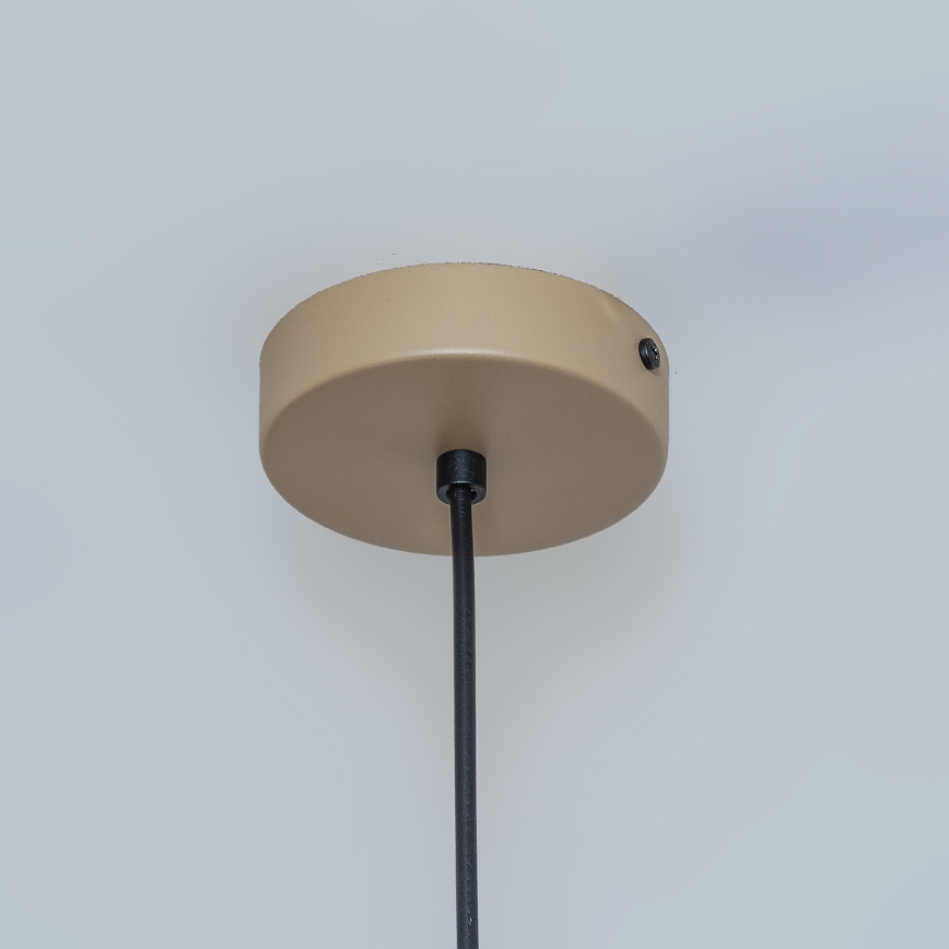 Hänglampa på kabel ETNA II 1xE27/15W/230V Ø 18,5 cm beige