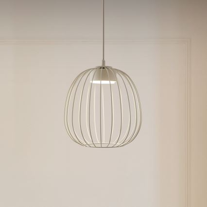 Hänglampa på kabel OVELLA 1xGX53/10W/230V, Ø 25 cm, krämvit