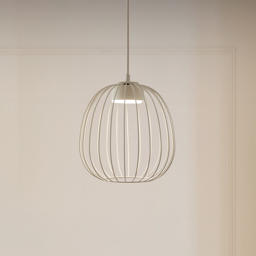 Hänglampa på kabel OVELLA 1xGX53/10W/230V, Ø 25 cm, krämvit