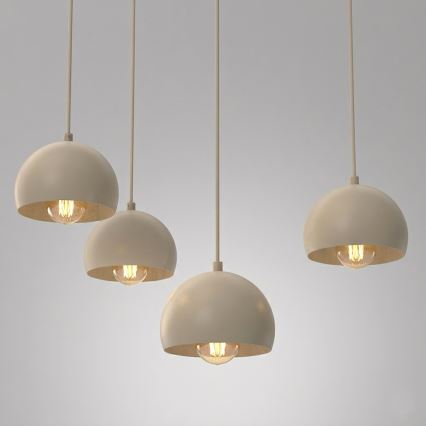Hänglampa på kabel SOOL 5xE27/15W/230V beige