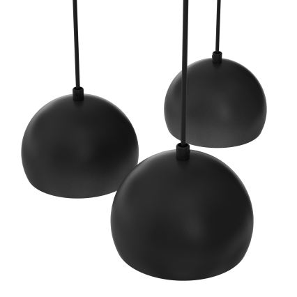 Hänglampa på kabel SOOL 5xE27/15W/230V svart