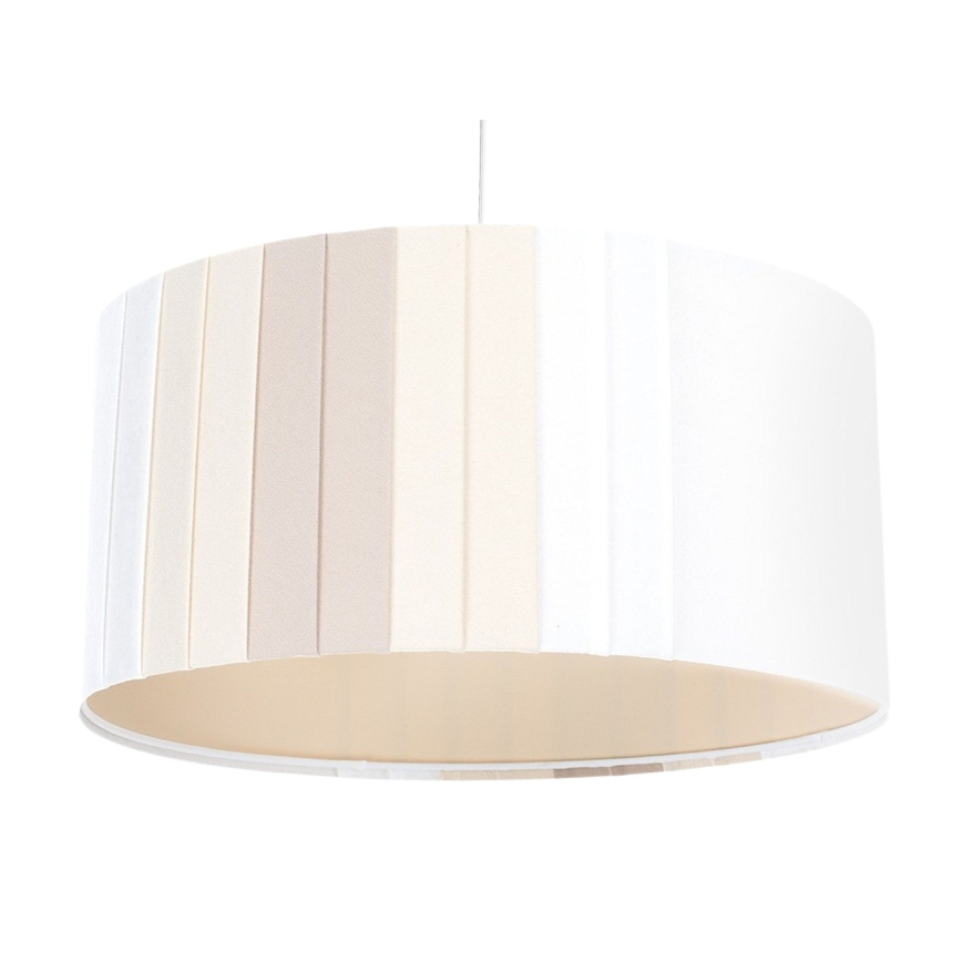 Hänglampa på kabel STRIPES 1xE27/60W/230V Ø 40 cm krämfärgad