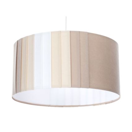 Hänglampa på kabel STRIPES 1xE27/60W/230V Ø 60 cm beige