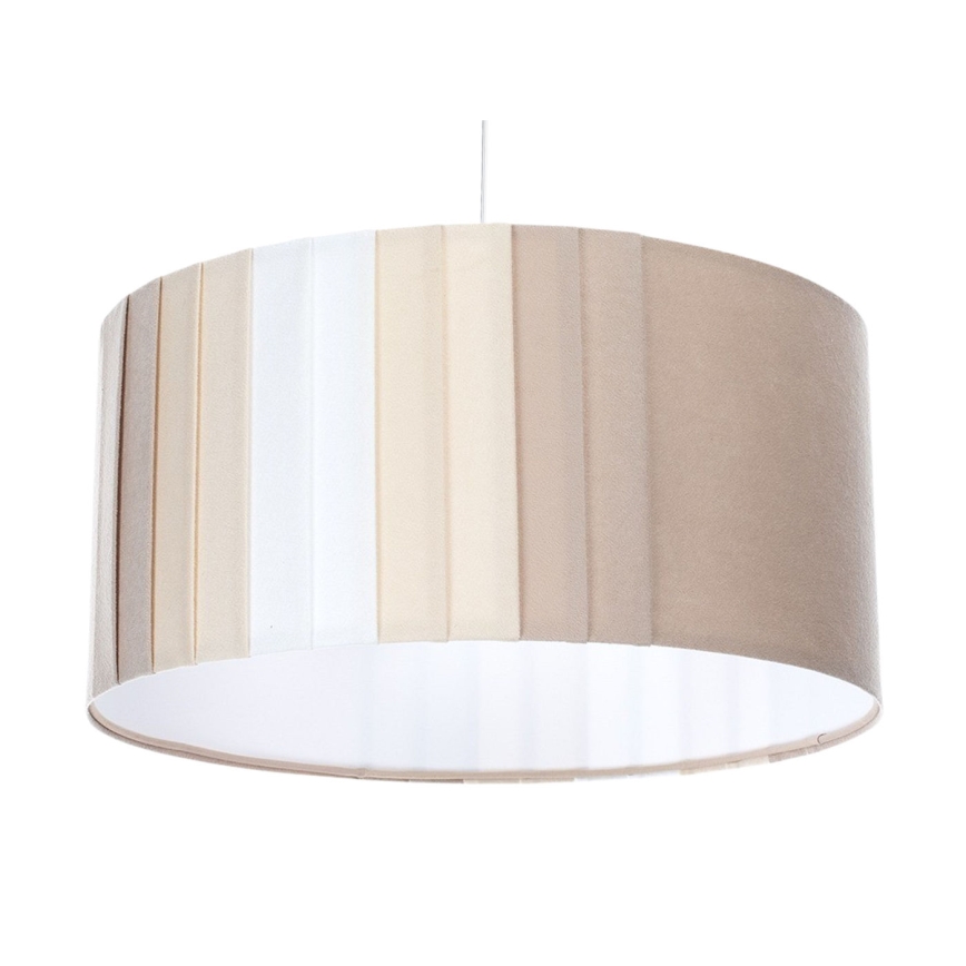Hänglampa på kabel STRIPES 1xE27/60W/230V Ø 60 cm beige