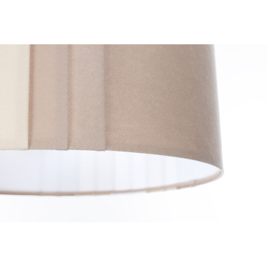 Hänglampa på kabel STRIPES 1xE27/60W/230V Ø 60 cm beige