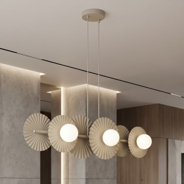Hänglampa på kabel UMBRA 6xG9/8W/230V beige
