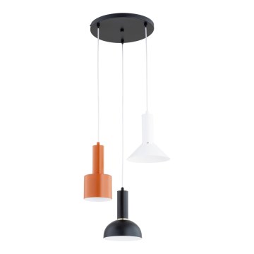 Hänglampa på kabel VANTI 3xE27/15W/230V flerfärgad