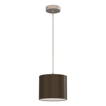 Hänglampa på sladd ARDEN 1xE27/15W/230V diam. 18 cm beige/brun