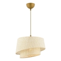 Hänglampa på sladd BARETTE 1xE27/60W/230V krämfärgad