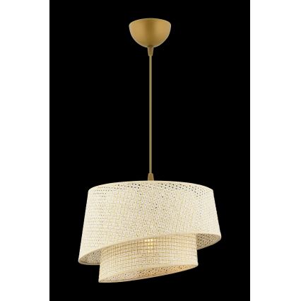 Hänglampa på sladd BARETTE 1xE27/60W/230V krämfärgad