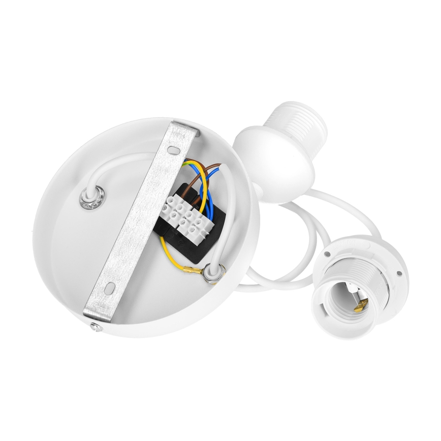 Hänglampa på sladd BOHO 2xE27/60W/230V krämvit/jute