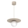Hänglampa på sladd FLAT 1xE27/15W/230V beige