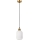 Hänglampa på sladd HECTOR 1xE27/15W/230V vit/mässing Ø 14 cm